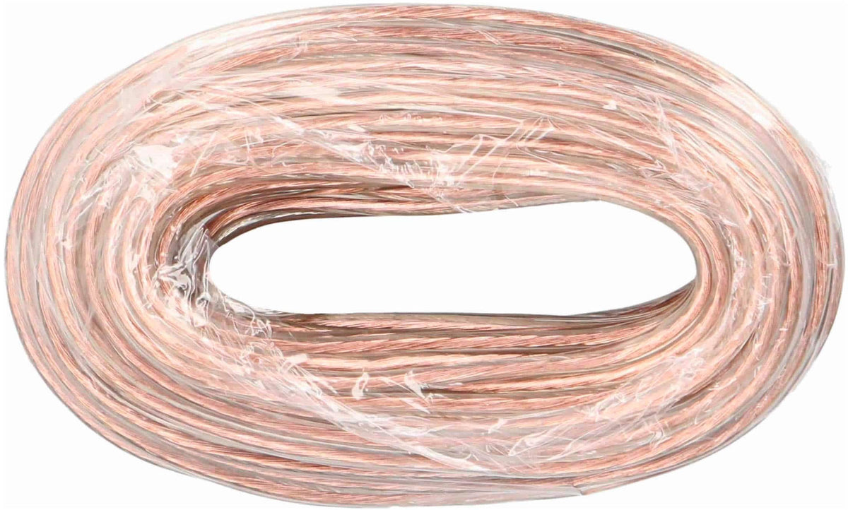Metra - 40' Spool 18-Gauge Speaker Wire - Clear