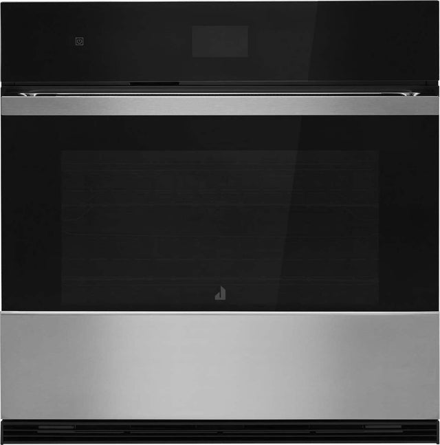 Front. JennAir - 30" Built-In Single Electric Wall Oven - Floating Glass Black.