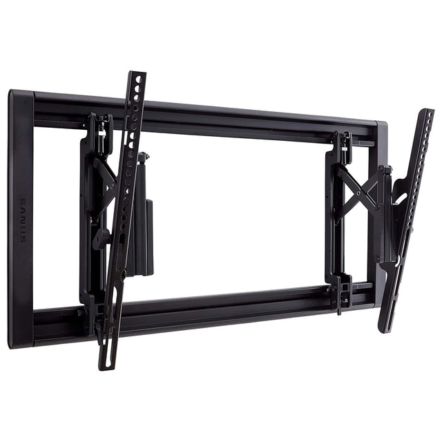 Front. SANUS Elite - Tilting TV Wall Mount for 42”-90” TVs up to 150lbs, 12 deg Tilt w/ 6.8” Extension, DIY TV Mount w/ Included Hardware - Black.