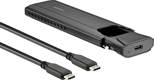 Front. Insignia™ - M.2 NVMe to USB-C SSD Enclosure.