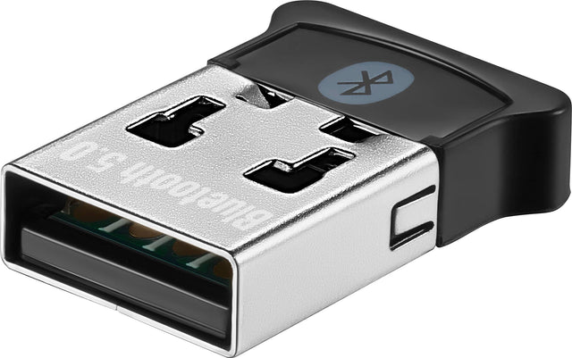 Front. Insignia™ - Bluetooth 5.0 USB Adapter for Laptops and Desktops Compatible with Windows 8.1, 10, and 11 - Black.