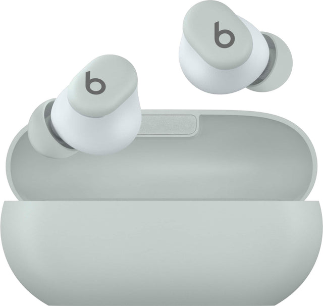 Front. Beats - Solo Buds True Wireless Earbuds - Storm Gray.