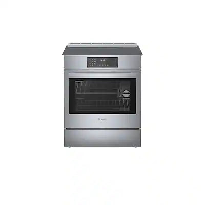 Bosch - Benchmark Series 30 in. Wide 4.6 cu. ft. Slide-In Electric Induction Range with Self-Cleaning and 4 Elements