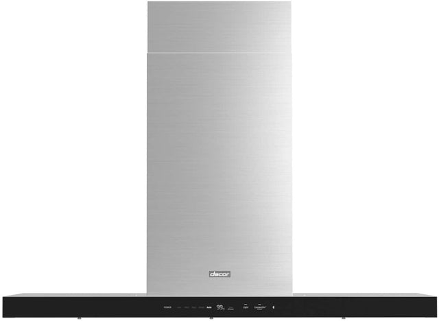 Front. Dacor - 48" Externally Vented Chimney Range Hood with AutoConnect™ - Silver Stainless Steel.
