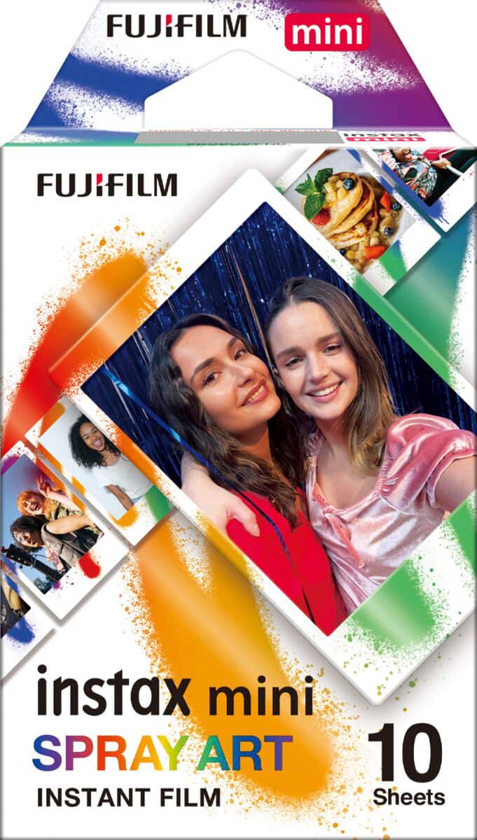 Fujifilm - instax mini Specialty Instant Film 10pk - Spray Art