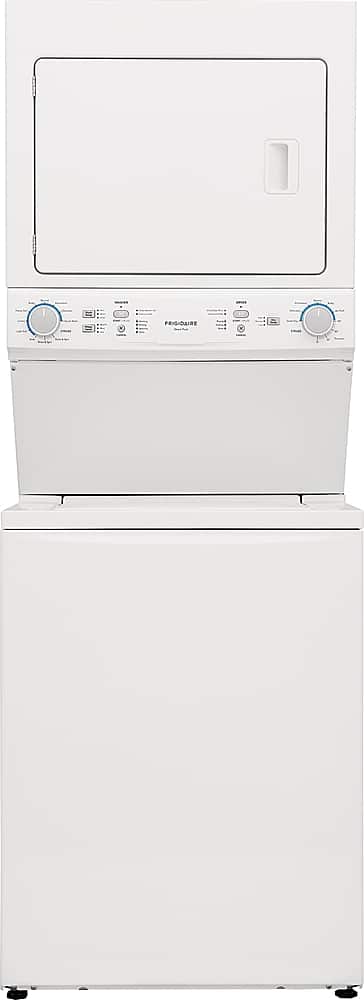 Frigidaire - 3.9 Cu. Ft Washer and 5.5 Cu. Ft. Electric Dryer Laundry Center with Long Vent - White