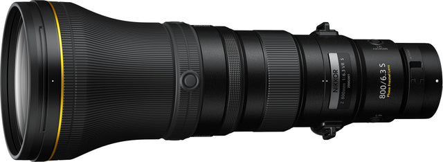 Front. Nikon - NIKKOR Z 800mm f/6.3 VR S Super-Telephoto Lens for Nikon Z-Series Mirrorless Cameras - Black.