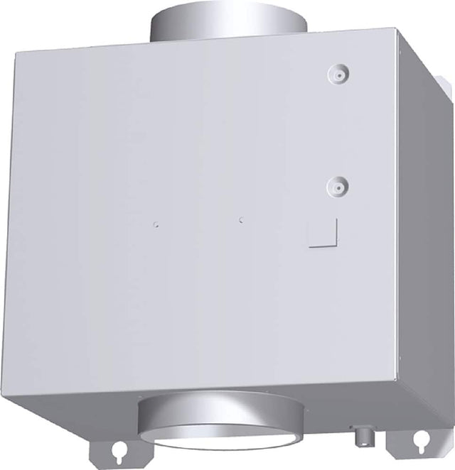 Front. Bosch - 600 CFM Inline Blower for Downdraft Vents - Silver.