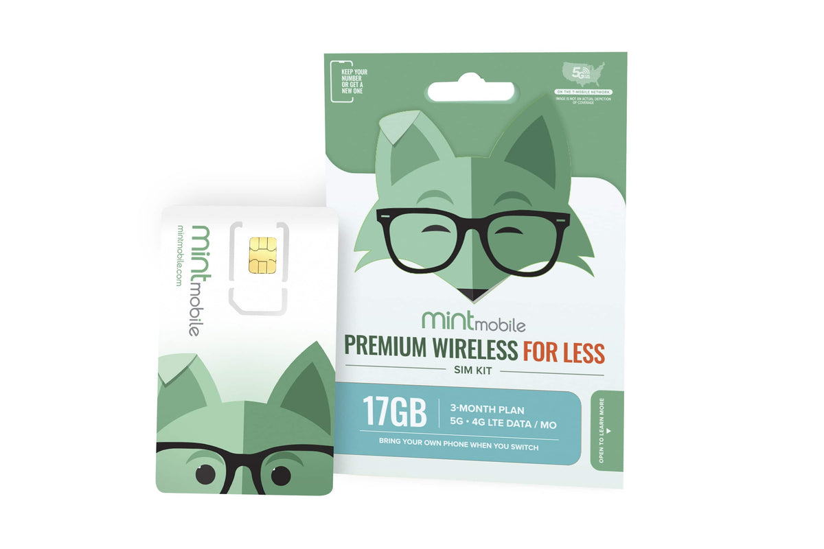 Mint Mobile - 17GB/mo Phone Plan - 3 Months of Wireless Service