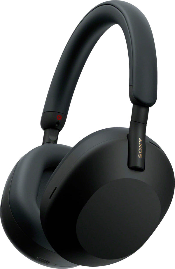 Sony - WH-1000XM5 Wireless Noise Cancelling Over-the-Ear Headphones - Black