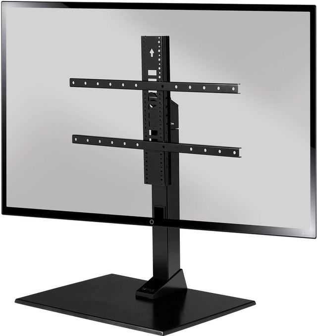 Front. SANUS Elite - Swivel TV Stand for TVs 40"-86" - Sturdy Base with Swivel, Height Adjustment, and Cable Management - Black.