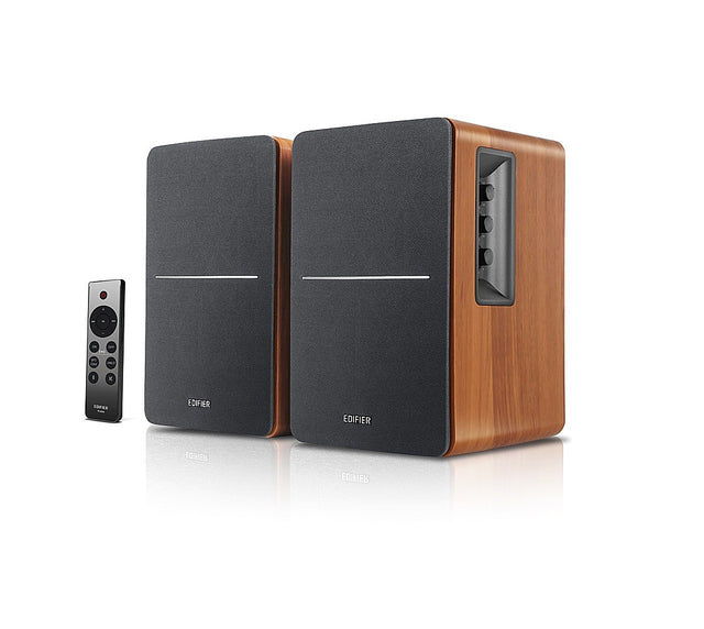 Front. Edifier - R1280DBs Powered Bluetooth Computer Speakers, Bookshelf Speakers - 42W RMS - Soundfield Spacializer - Studio Monitors - Wood.