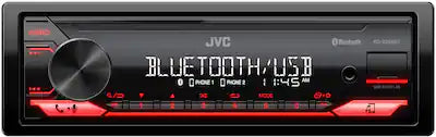 JVC - Bluetooth Digital Media (DM) Receiver with Detachable Faceplate and USB Rapid Charge