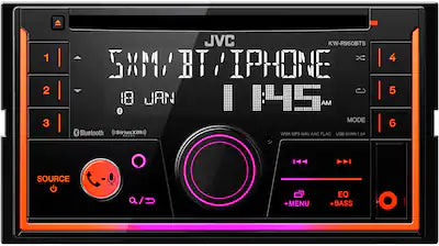 JVC - Bluetooth CD/DM Receiver with Voice Assistant Built in and Satellite Radio Ready