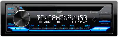 JVC - Bluetooth CD Receiver with Alexa Built-In and USB Rapid Charge, Detachable Faceplate