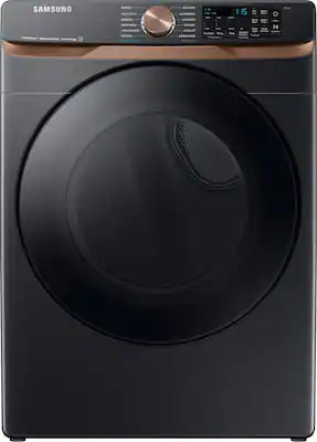 Samsung - 7.5 Cu. Ft. Stackable Smart Gas Dryer with Steam and Sensor Dry