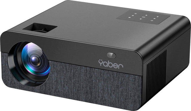 Front. Yaber - Yaber - Buffalo Pro U9 Native 1080P Entertainment LCD Projector - Black.