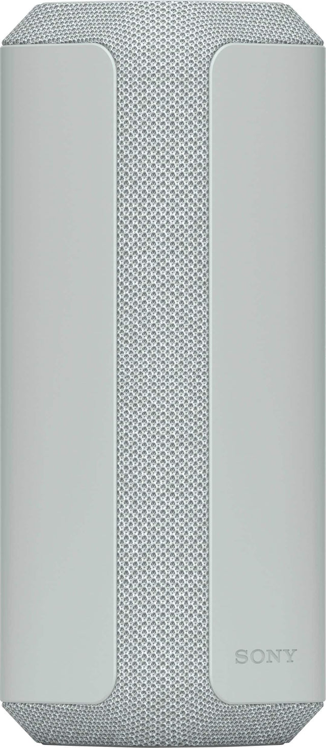 Front. Sony - XE300 Portable Waterproof and Dustproof Bluetooth Speaker - Light Gray.