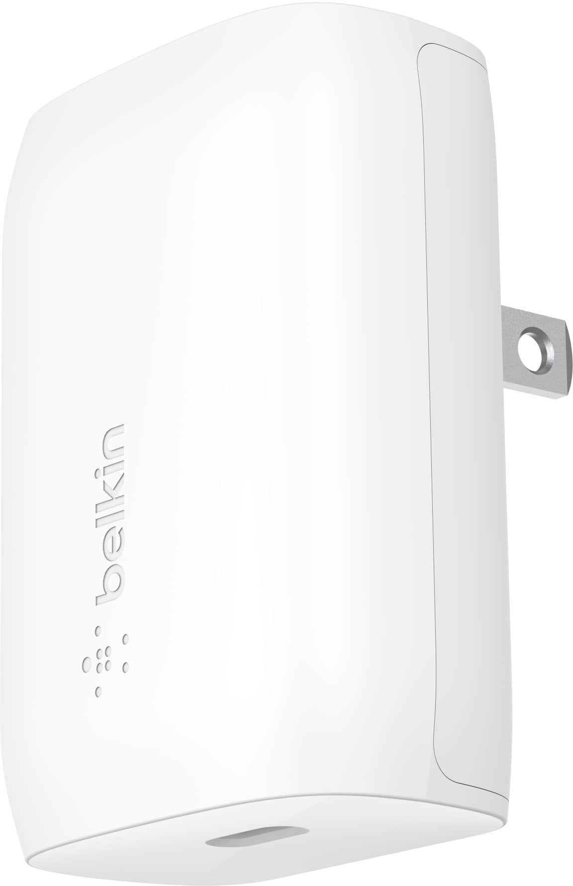 Belkin - 30W USB-C Wall Charger, Power Delivery USB-C Charger w/ PPS Fast Charging for iPhone, Samsung, Nintendo Switch 2 & More - White