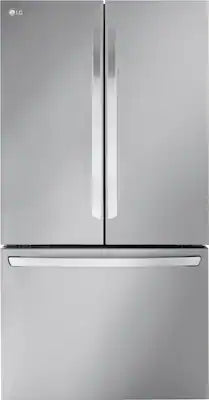 LG - 36-in Counter-Depth MAX 26.5 Cu. Ft. French Door Smart Refrigerator with Internal Water Dispenser