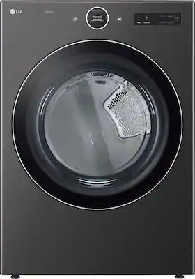 LG - 7.4 Cu. Ft. Stackable Smart Electric Dryer with TurboSteam