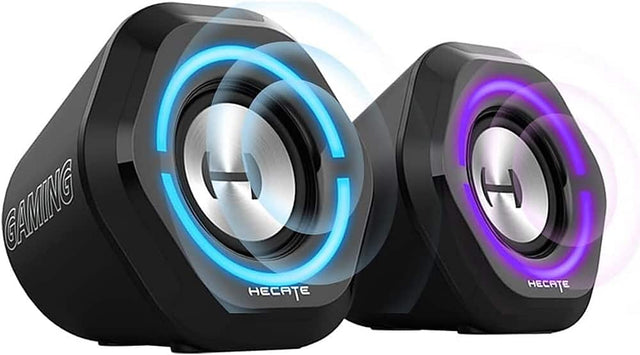 Front. Edifier - G1000 2.0 Bluetooth Gaming Speakers with RGB Lighting (2-Piece) - Black.