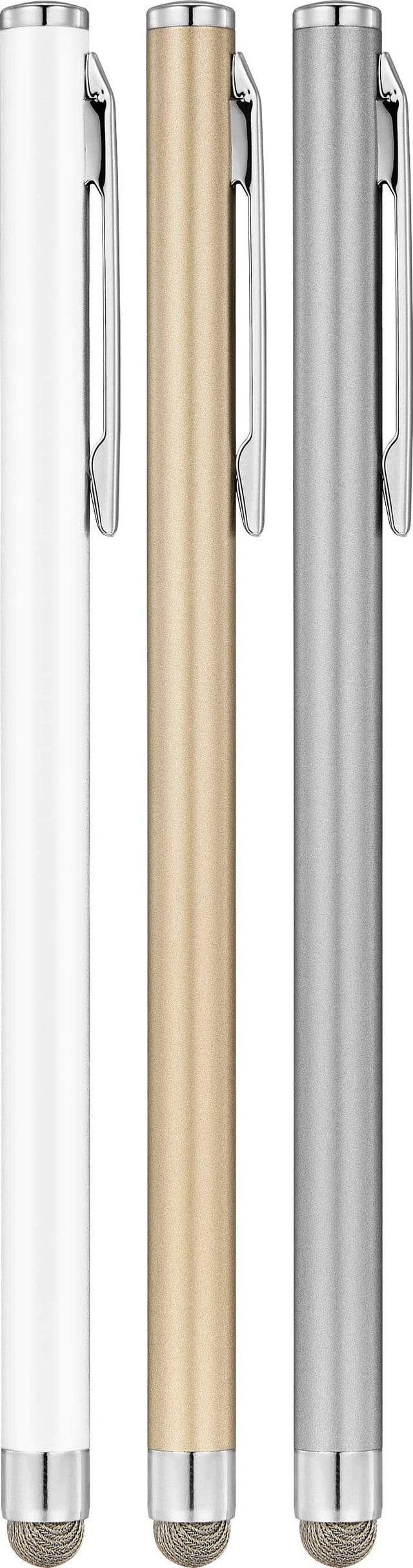 Front. Insignia™ - Slim Stylus for Smartphones, Tablets and More (3-Pack) - Multicolor.