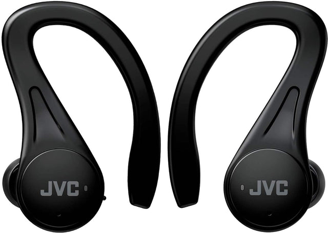 Front. JVC - Fitness True Wireless  Headphones - Black.