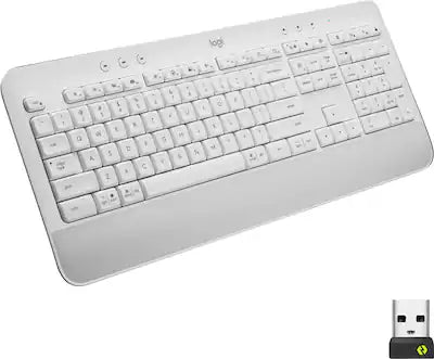 Logitech - Signature K650 Full-Size Wireless Keyboard for PC/Window/Mac with Wrist Rest