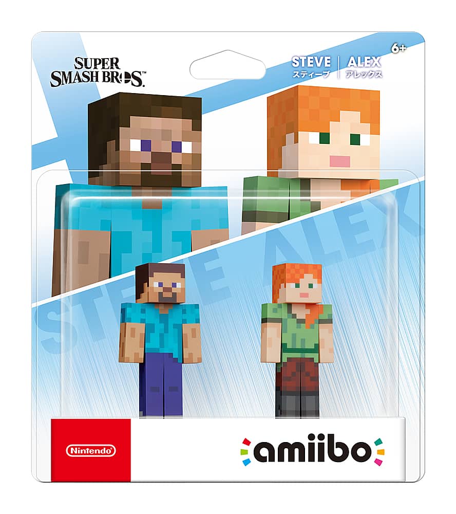 Nintendo - amiibo - Steve + Alex 2-pack - Super Smash Bros. Series - White