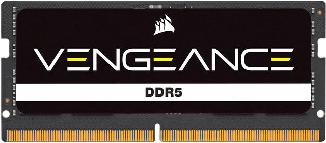 Front. CORSAIR - VENGEANCE 16GB (1x16GB) DDR5 4800MHz C40 SODIMM Laptop Memory - Black.