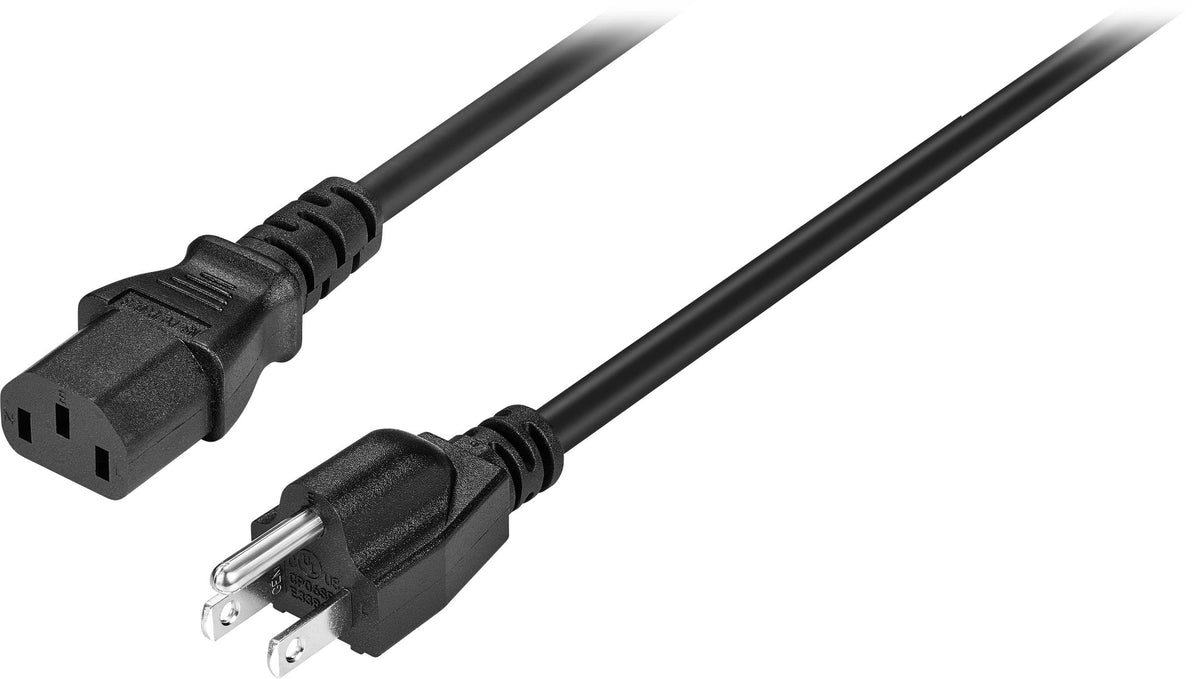 Insignia™ - 6’ AC Power Cable - Black