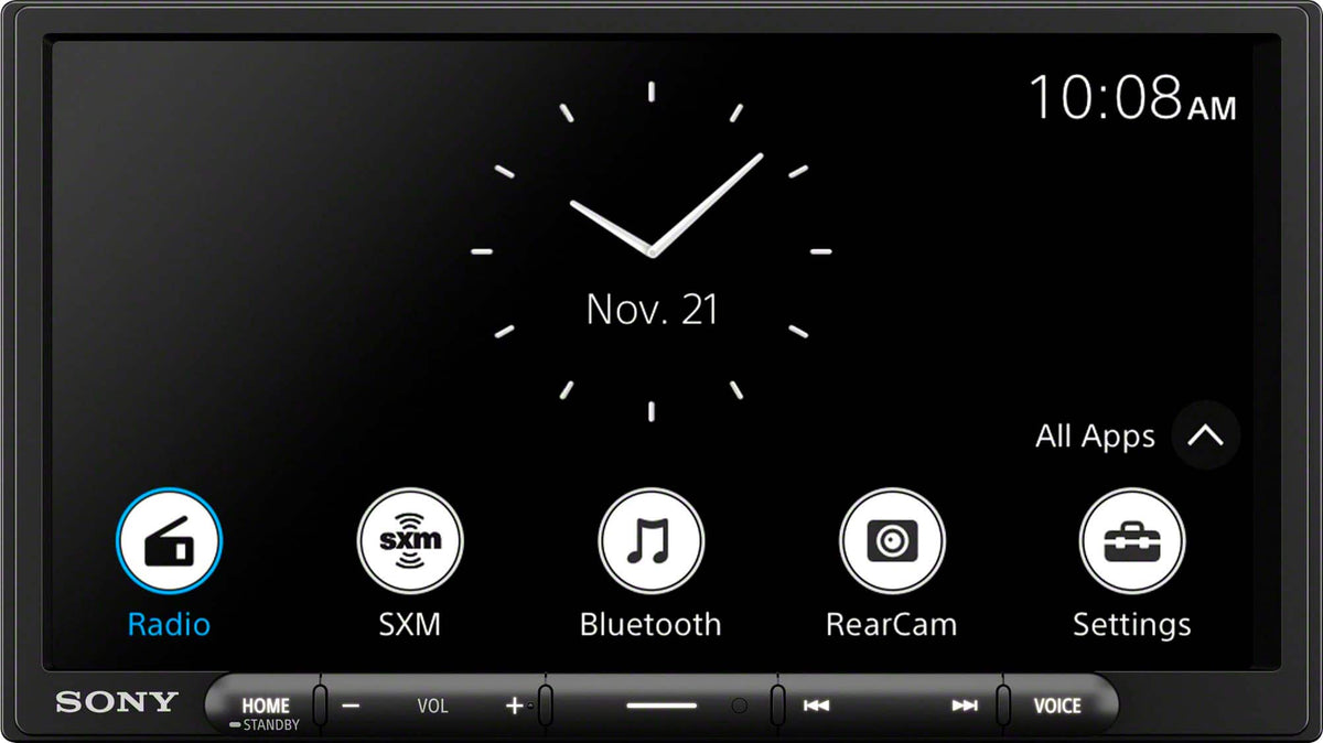 Sony - 7" Wireless Apple CarPlay and Android Auto Digital Media Receiver Maestro Compatible - Black