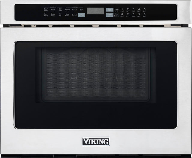 Front. Viking - Undercounter Convection DrawerMicro 1.4 Cu Ft Oven - Stainless Steel.