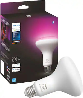 Philips - Hue BR30 Bluetooth 85W Smart LED Bulb