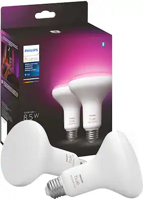 Philips - Hue BR30 Bluetooth 85W Smart LED Bulb (2-Pack)