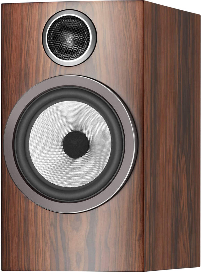 Front. Bowers & Wilkins - 700 Series 3 Bookshelf Speaker with 1" Tweeter and 6.5" Midbass (Pair) - Mocha.