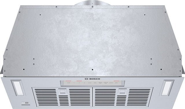 Front. Bosch - 800 Series 30" Externally Vented Cabinet Depth Custom Insert Range Hood with WiFi and 600 CFM Blower - Stainless Steel.