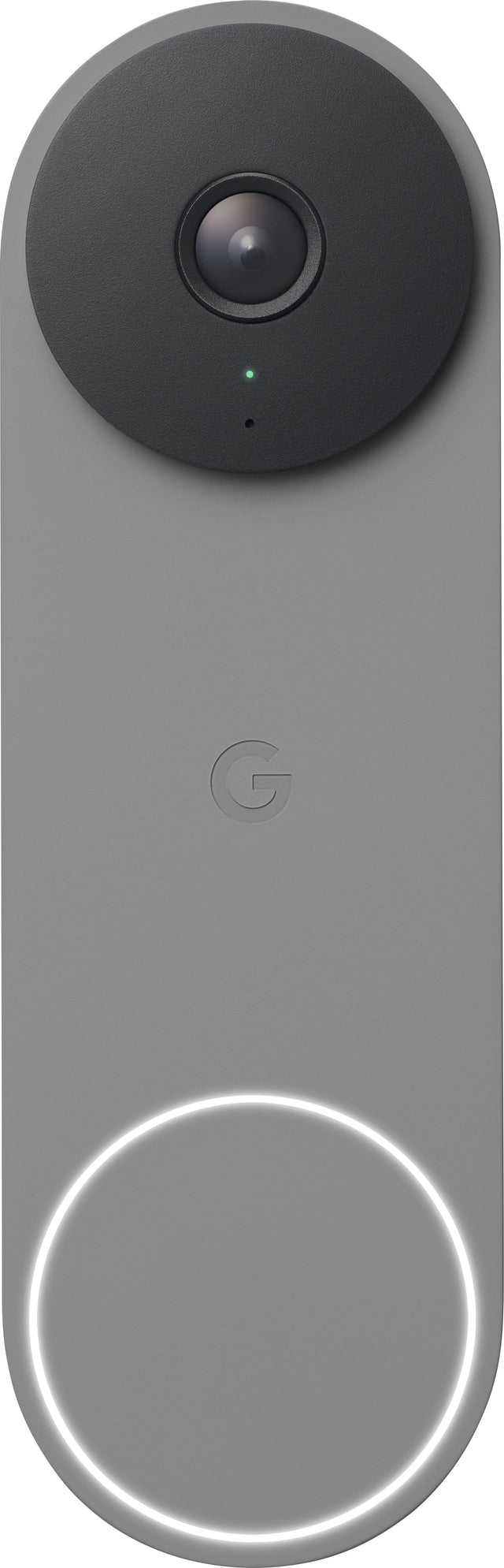 Front. Google - Nest Doorbell Wired (2nd Generation) - Ash.