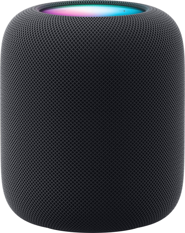 Front. Apple - HomePod (2nd Generation) Smart Speaker with Siri - Midnight.