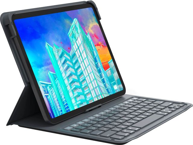 Front. ZAGG - Messenger Folio 2 Keyboard & Case for Apple iPad 10.9" 10th Gen - Black.