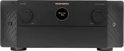 Marantz - Cinema 40 125W 9.4 Ch Bluetooth Capable with HEOS and Dolby Atmos 8K Ultra HD A/V Home Theater Receiver with Alexa
