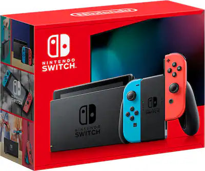Nintendo - Switch with Neon Blue and Neon Red Joy‑Con