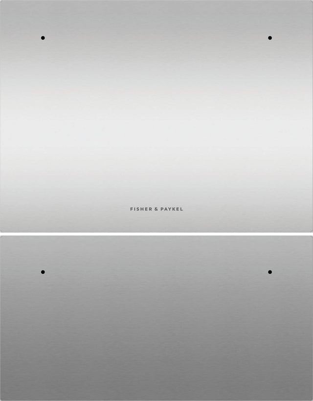 Front. Fisher & Paykel - Double Tall DishDrawer Dishwasher Panels,  compatible with Series 9 and 11 - Stainless Steel.