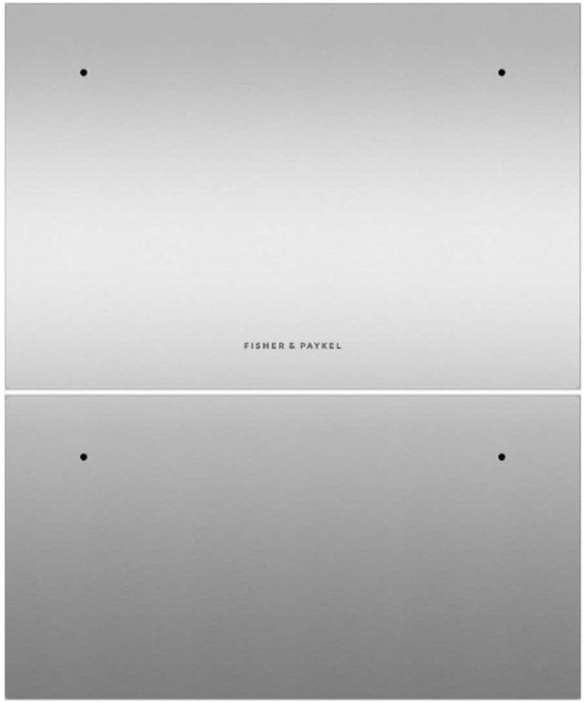 Front. Fisher & Paykel - Double DishDrawer Dishwasher Panels, compatible with Series 9 and 11 - Stainless Steel.