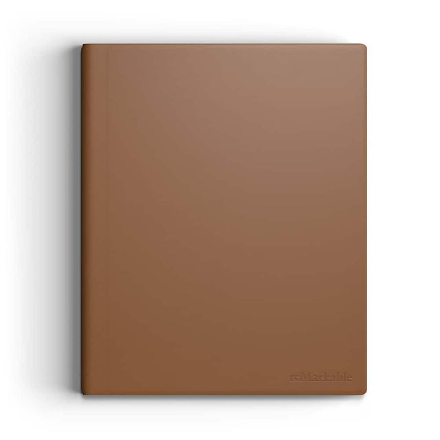 Front. reMarkable - reMarkable 2 - Premium Leather Book Folio for your Paper Tablet - Brown.