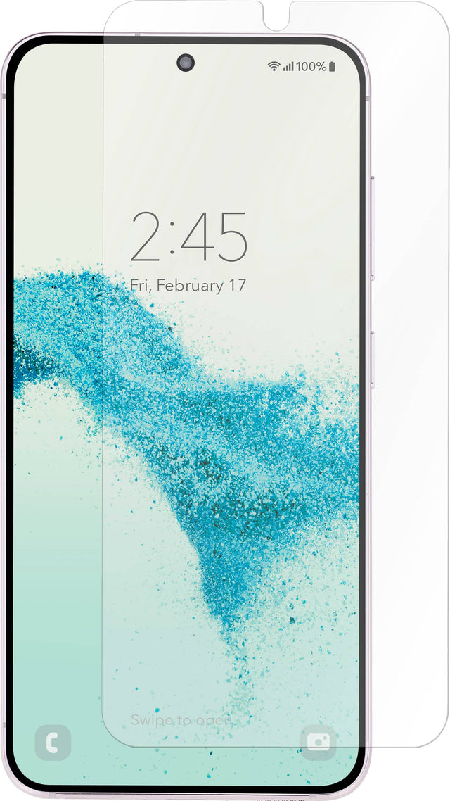 Angle. Insignia™ - Glass Screen Protector for Samsung Galaxy S23 and S22 (2-Pack) - Clear.