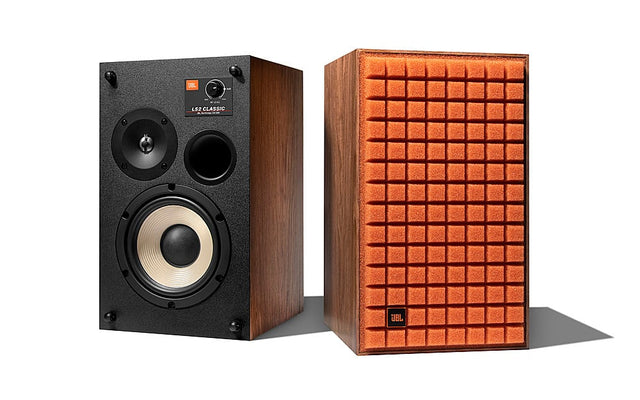 Front. JBL - L52 Classic 5-1/4" Passive 2-Way Bookshelf Speaker (Pair) - Orange Grille.