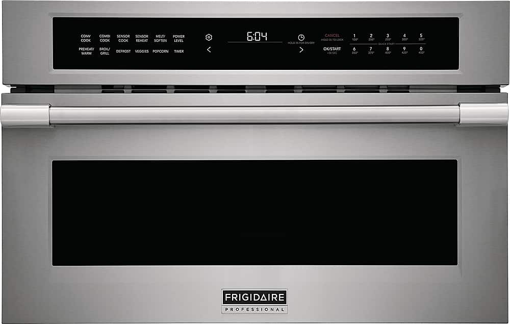 Frigidaire - Professional Built-In Convection Microwave Oven with Drop-Down Door - Stainless Steel