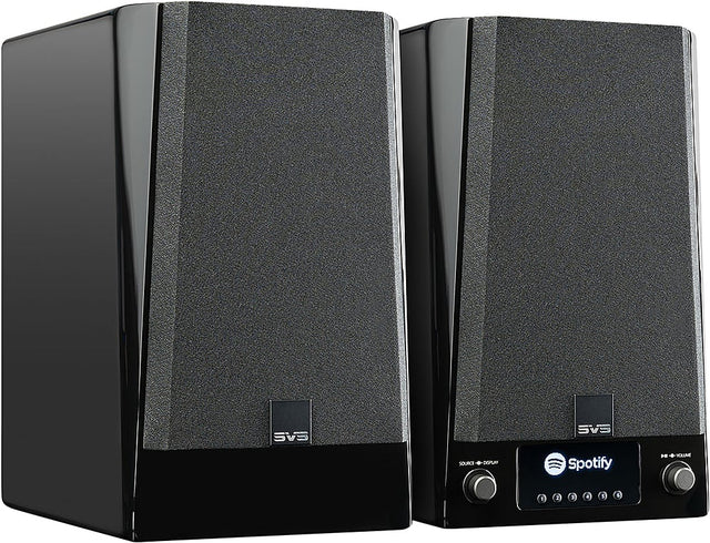 Angle. SVS - Prime Pro 200W 2.0-Ch. Hi-Res Wireless Speaker System - Black.